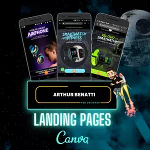 Landing Canva Arthur Benatti: Baixe o Curso Completo Agora!